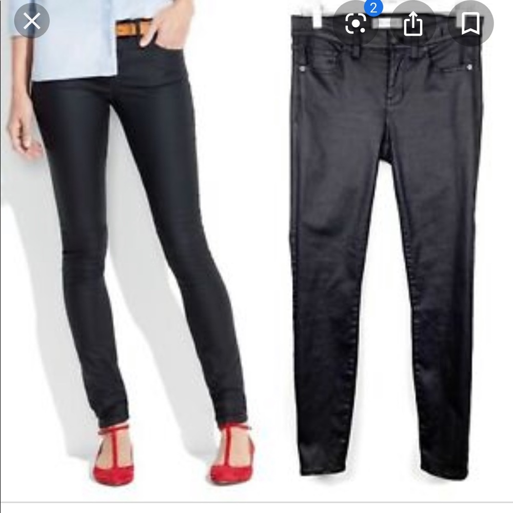 Madewell 🎉 9” Skinny, size 30. COATED BLACK